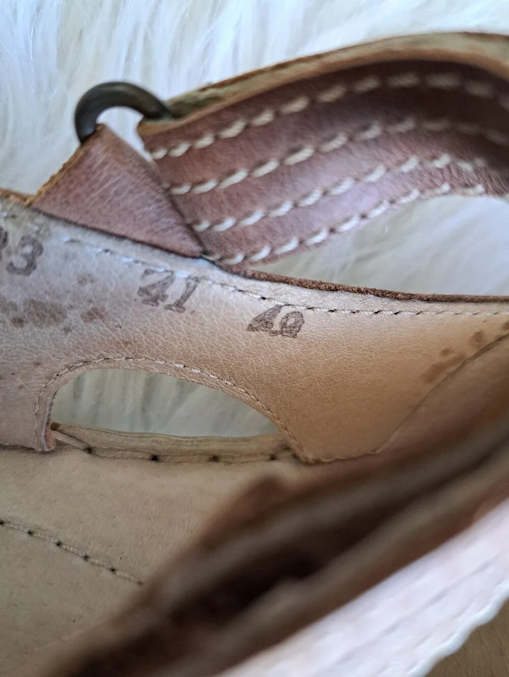 Josef Seibel Tan Leather Mary Janes